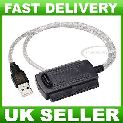 SATA IDE to USB Converter Adapter Connector Cable for Hard Disk HDD PC