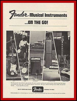 FENDER BASS VI & CORONADO CBS era Original Vintage AD 1967