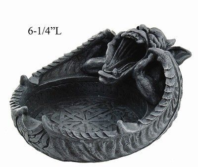 GARGOYLE GROTESQUE WIDE MOUTH ASHTRAY STATUE.GOTHIC DECOR FIGURINE