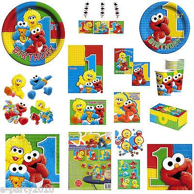 Sesame Street First 1st Birthday PARTY Supplies ~ Create your own SET