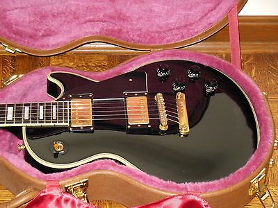 Early 80s BURNY LP Custom Black Beauty MIJ Japan RARE VH 1 PAFs