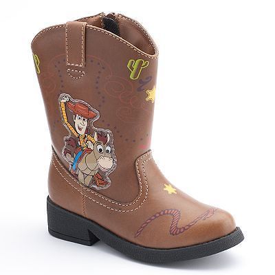 STORY WOODY light up brown cowboy boots size 10 & 11 toddler   NIB