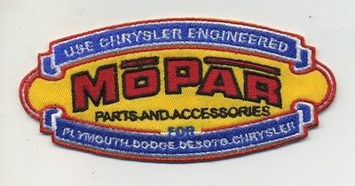 MOPAR PATCH BADGE HOT ROD MUSCLE CAR RETRO STYLE CHRYSLER HEMI DRAG