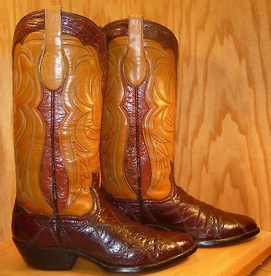 MENS COWBOY BOOT CROWN BOOTS CUSTOM HANDMADE ALLIGATOR 8 1