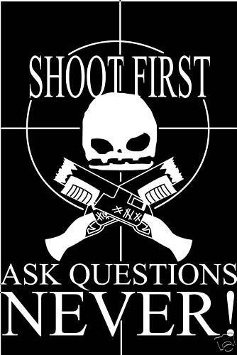 Squidbillies Shoot First T Shirt S 3X gun nra hunting