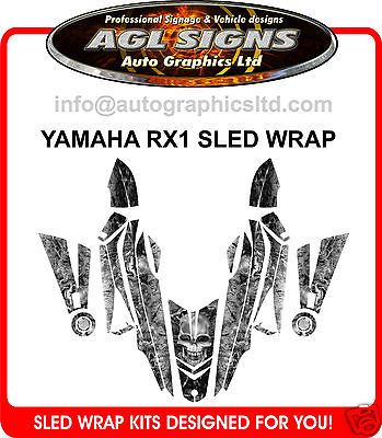 YAMAHA RX1 SKULL SLED WRAP DECAL STICKER rx 1