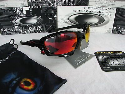 POLISHED BLACK FRAME & RUBY RED POLARIZED CUSTOM LENSES ASIAN FIT