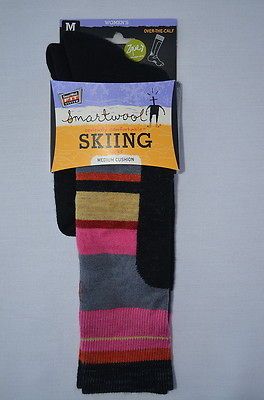 SMARTWOOL WOMENS SKI SOCKS, 1 PAIR, SIZE MEDIUM, SHOE SIZE 7 9.5