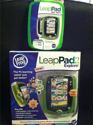 LEAPPAD2 EXPLORER GREEN BUNDLE GEL SKIN CASE READY TO SHIP