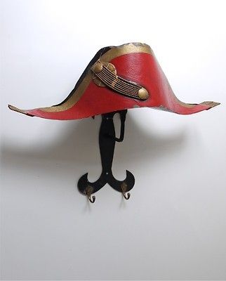 1970s SCULPTURAL NAPOLEON BICORN HAT WARDROBE COAT RACK HOLLYWOOD