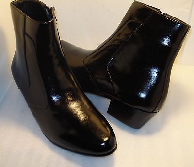 ITALO mens boot BLACK CUBAN heel US sz 10.5 W