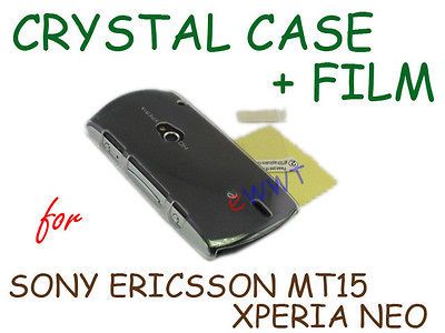 Crystal Clear Cover Hard Case +Film for Sony Ericsson Xperia Neo V