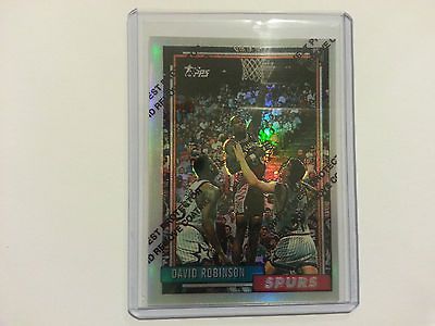 1996 97 DAVID ROBINSON TOPPS FINEST REPRINT REFRACTOR #277   39 0F 50