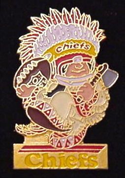 Last One ~ Kansas City Chiefs ~ NFL ~ Huddles Pin ~ 80s vintage