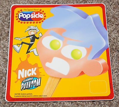 DANNY PHANTOM NICKTOONS RARE COMMERCIAL 6 x 6 STICKER   MNT 