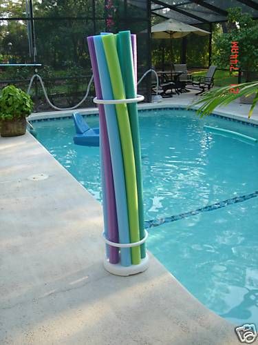 NEW pool noodle holder organizer   pool patio spa yard