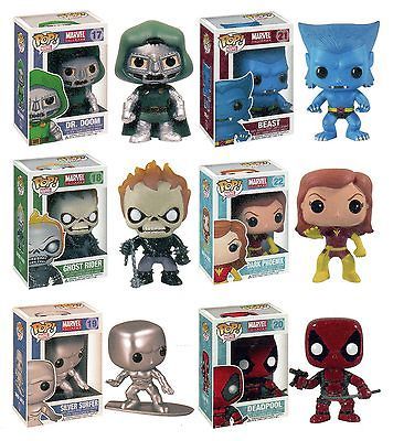 Funko MARVEL SERIES 2 POP 3.75 FIGURES Silver Surfer Deadpool