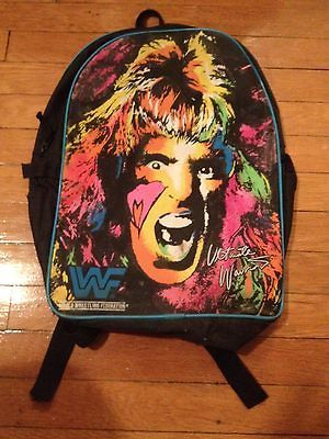 ULTIMATE WARRIOR Back Pack Bag Classic WWF WWE RARE 1991 Hogan