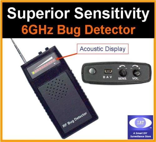 6GHz Wireless Signal Bug Detector Anti Spy GPS Tracker, Camera BD 6