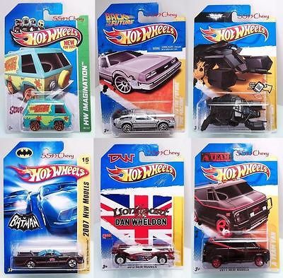 Hot Wheels Back to the Future Delorean A Team KITT Mystery Machine