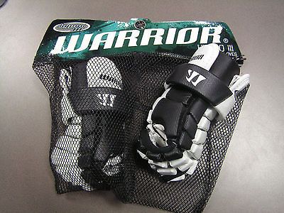 Warrior Hypno 3 LAX gloves 10 White/Black Brand New Never Used