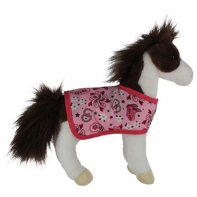 NWT Douglas Toys 11 Stuffed Pinto Horse Daphne with Blanket, Toy