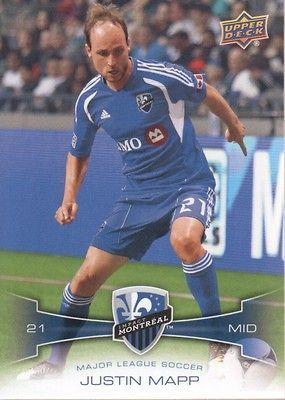 2012 Upper Deck MLS #73 Justin Mapp Montreal Impact