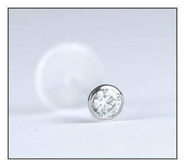 diamond nose stud 2mm