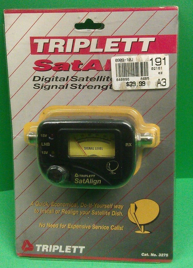 TRIPLETT SATALIGN DIGITAL SIGNAL STRENGTH METER NEW