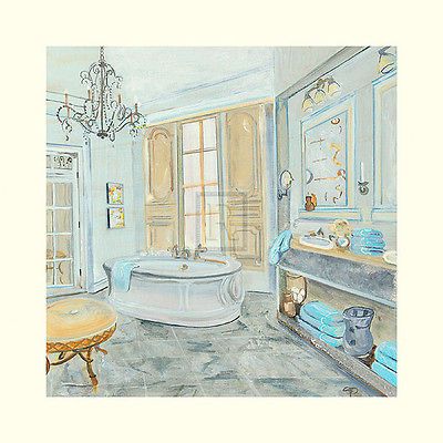 SARAH MCGUIRE Salle De Bains II bathroom design PRINT