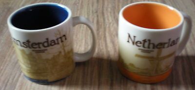 & Netherlands Starbucks City Demitasse Espresso Mugs New in Box