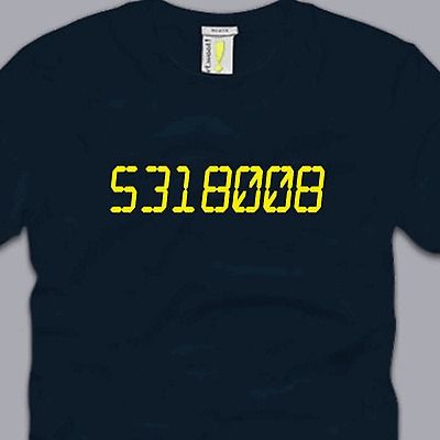 BOOBIES T SHIRT math sex humor nerdy geeky calculator awesome cool tee