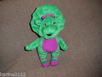 Barney 2007 Baby Bop 9 Plush Doll Toy Dinosaur Figure