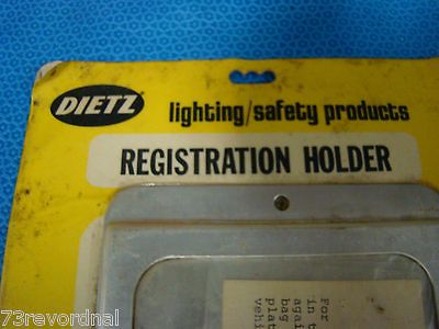 Dietz 98 51 Aluminum Registration Holder Medium OTR Truck Street Rat