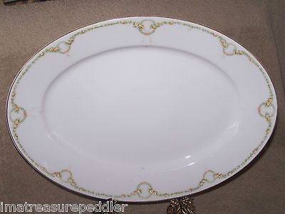 Rosenthal Donatello Briar Rose Oval Platter 14 5/8 Bavarian Germany