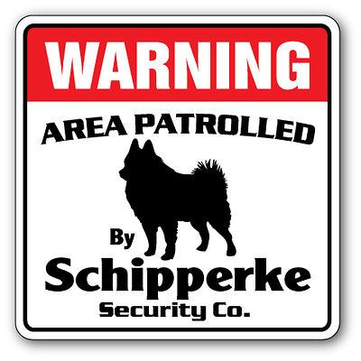 Security Sign Area Patrolled by pet dog guard watchdog owner vet