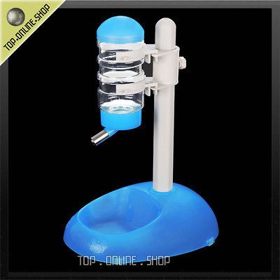 Pet Dog Cat Adjusted DELUXE Water Bottle Food Dish Feeder Bowl Stand