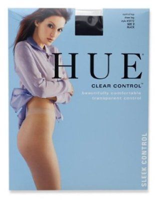 HUE Womens Sheer Clear Control Pantyhose Style 5972