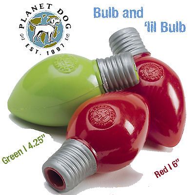 PLANET DOG Orbee Tuff Bulb & Lil Bulb  INDESTRUCTIBLE Dog Toy   XMAS