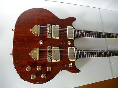 GRECO GOO 1500 DOUBLE NECK GUITAR 6 + 12 Strings Japan 1978 w/ Hard