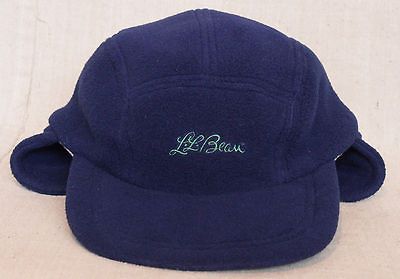 NOS Vtg 90s LL BEAN 5 PANEL WINTER CAP L 7 3/8 USA Made Script Cursive