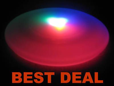 LED Blinking Light Up Flying Disc Saucer Frisbee UFO