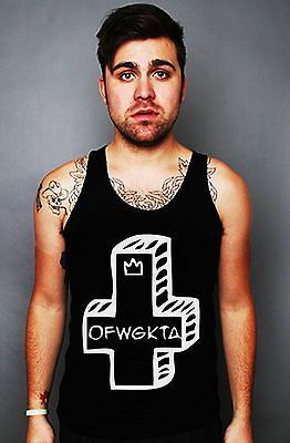 Shirt OFWGKTA Tyler Wolf Gang Golf Wang Cross Black   Tank Top