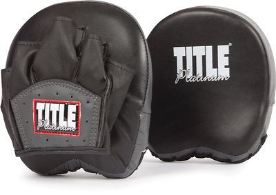 Title Platinum Paramount Atomic Mitts black pro boxing muay thai mma