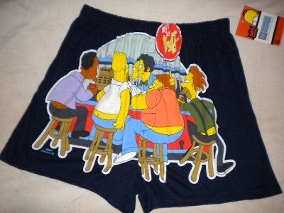 NEW Men BOXER Shorts SIMPSONS MOES DUFF BEER S 28 30