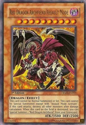 Red Dragon Archfiend/Assa ult Mode CRMS EN004 Ultra Rare 1st Near