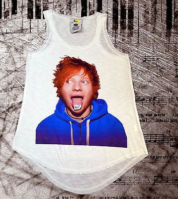 ED SHEERAN, COOL DESIGNER FASHION VEST,LADIES SUMMER TANK TOP,ONE SIZE