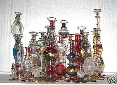 22 Egyptian HANDMADE Perfume Bottle WHOLESALE LOT GOLD