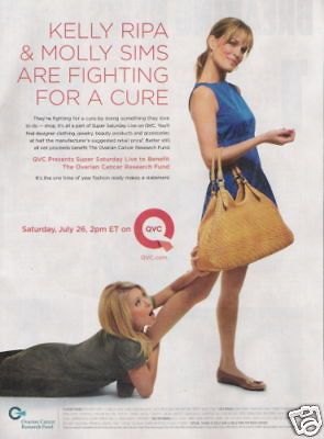 Kelly Ripa & Molly Sims    2008 Magazine Print Ad F/