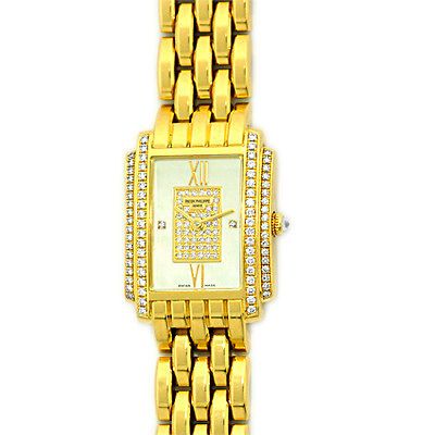 PATEK Philippe 18K Yellow Gold Gondolo Diamond # 4825/101 Mother of